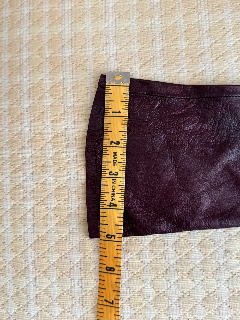 🔹 Burgundy Leather Opera Gloves – Long Over-the-Elbow - Picture 8 of 8